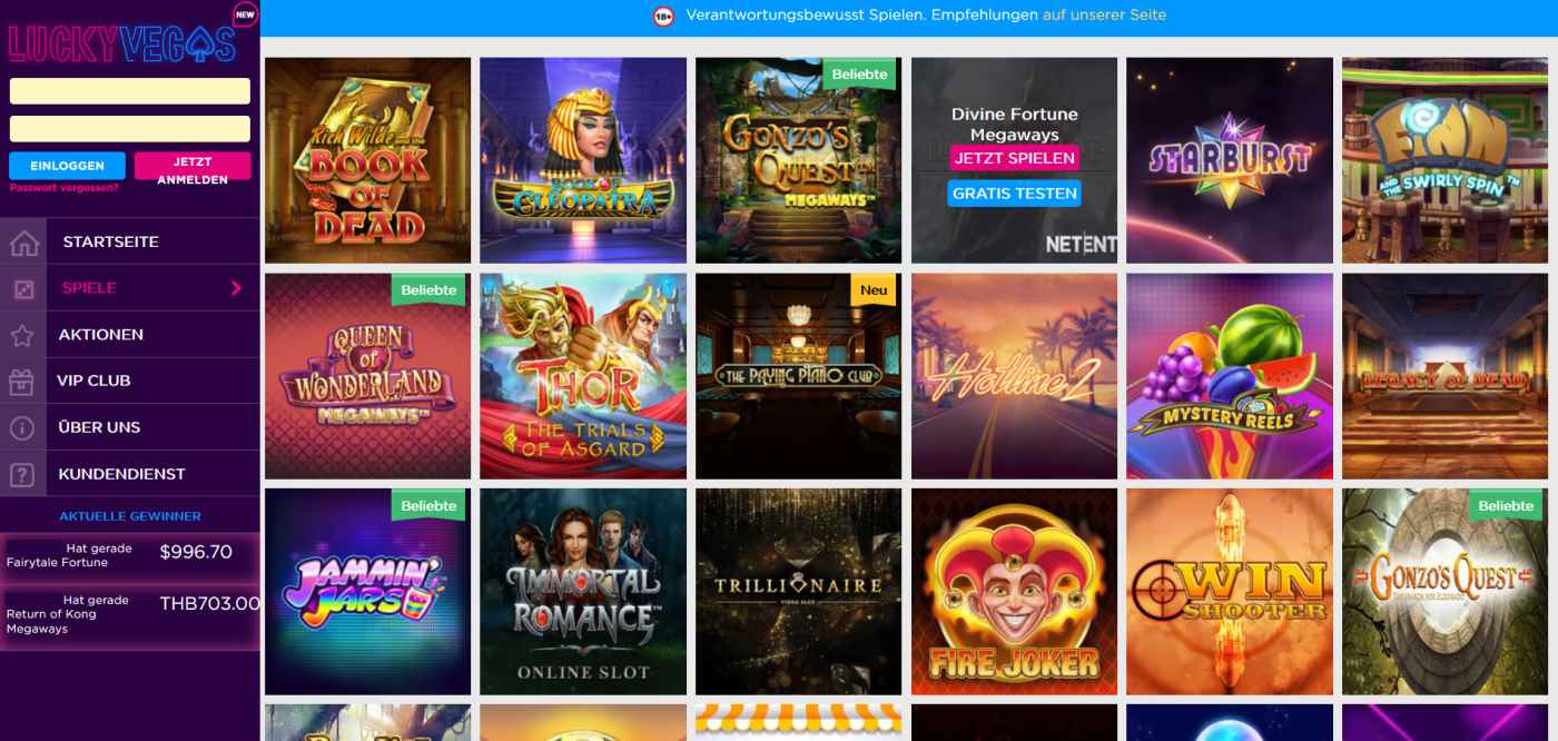 lucky vegas kostenlos Demo