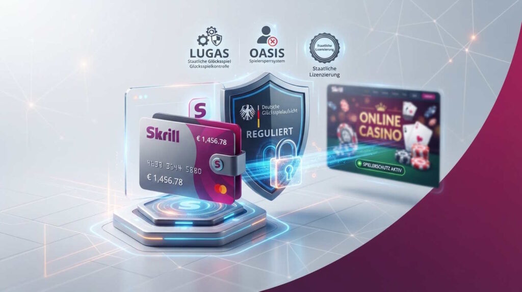 Darstellung Online Casinos mit Skrill Regulierung Schutz